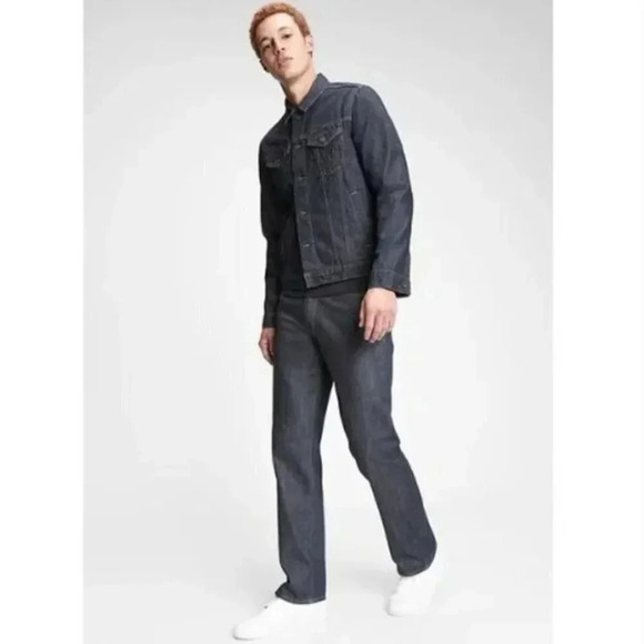 Gap Standard Fit Dark Indigo Straight Leg Jeans 32X32 - Picture 1 of 5